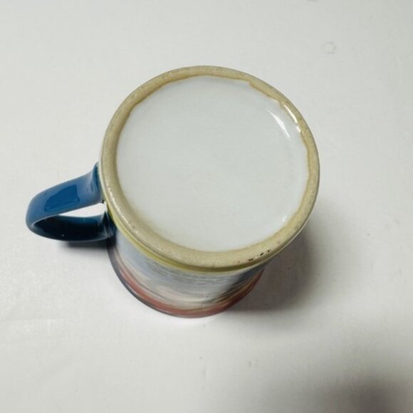 Peace Texas Motor Speedway Coffee Mug Car Racing Symbol Tie Dye Rainbow 12 oz - Picture 7 of 9